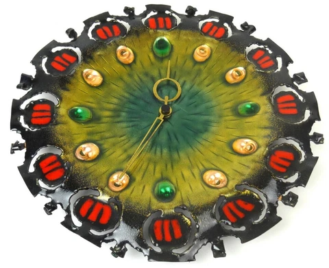 VERY RARE ITALIAN MID CENTURY 70S POP ART VINTAGE WALL CLOCK BY STUDIO CELLINI Cover