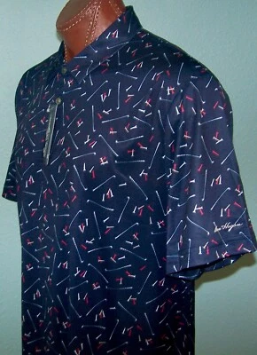 BEN HOGAN Golf s/s WICKING UPF Protection POLO sz 3XL TEE/CLUB-RED/WHITE/BLUE - Image 1 of 2