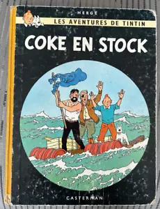 Hergé Tim und Struppi Cola en Stock 1. Belgische Ausgabe Gelber Buchrücken - Bild 1 von 21