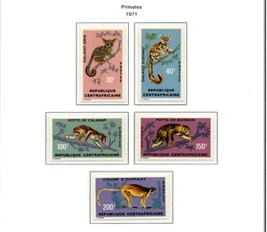 CENT AFRICAN REP   MNH   142-46   Primates      ZG743 - Bild 1 von 1