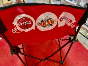 NEW superbowl XXXV COKE KRAFT red folding chair - Picture 1 of 3