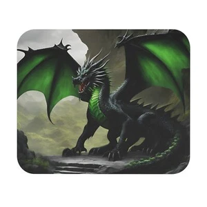 Beautiful Green Dragon Mouse Pad | Desk mousepad | Office gaming supplies - Picture 1 of 5