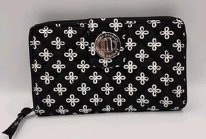 VERA BRADLEY Turn Lock Zip Around Quilted RFID Wallet Clutch Mini Concerto - Picture 1 of 9