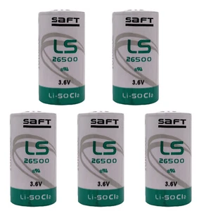 5X LS26500 3.6V Battery 7700mAh C Size Thionyl Chloride Battery ER26500 New - Picture 1 of 5