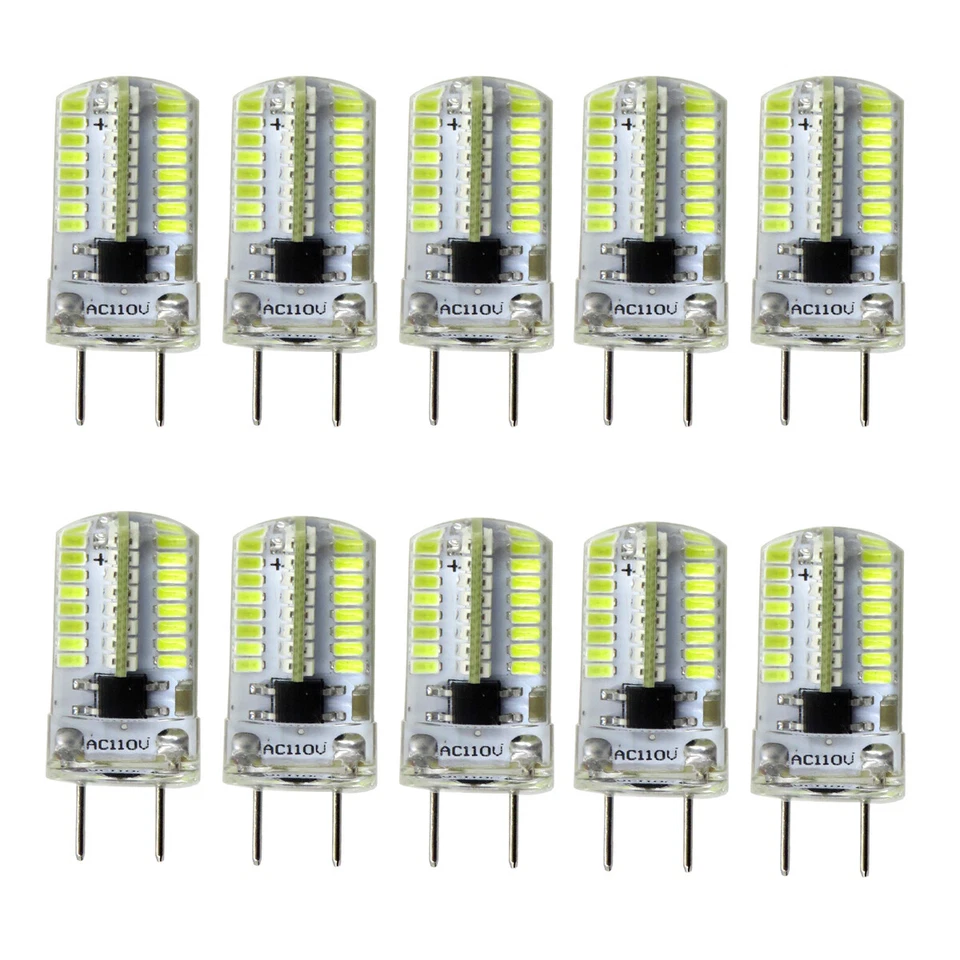 10pcs G8 Bi-Pin T5 Lights 64 3014 LED Light Bulb Dimmable Lamp White/Warm 120V  - Image 1 of 4
