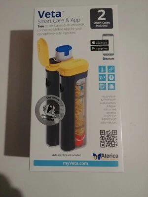 Veta Z1604 Smart Case & App Auto Inyectores Paquete Doble con Estuche Inteligente NUEVO Foto 1 de 3