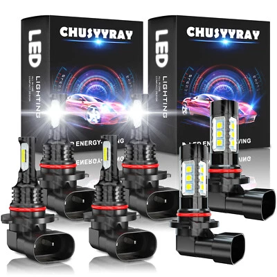 Faros LED para Jeep Grand Cherokee 1999-2004 luz antiniebla luz alta baja x6 Foto 1 de 4