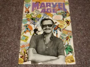 Stan Lee (1922-2018) signiertes Marvel Age Comicbuch Vol. 1 Nr. 41. August 1988 - Bild 1 von 4