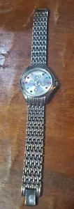 Bellissimo orologio donna acciaio inox a pois Japan Movt FMD FMDCT412A - Foto 1 di 9