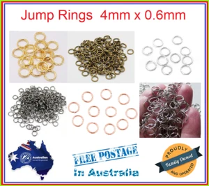 10/20/50/100/200/500/1000 pieces of 4mm  Split Jump Ring Rings Link Connecter - Picture 1 of 13