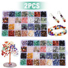 2x Diy Crystal Beads Set For Jewelry Making 28 Colors Natural Gemstone Chips Kit
