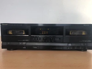 Sharp RT-W3400H Stereo Double Cassette Deck - Imagen 1 de 9