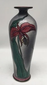 "Orquídea cerámica flor dragón vintage firmada CM 80 10""" - Imagen 1 de 4