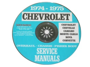 Corvette 1974-1975 manual de taller y servicio en CD - Imagen 1 de 1