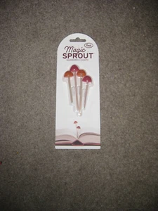 Genuine Fred Magic Sprout, Mini-Mushroom Bookmarks - Set of 4 - Two Sizes - Picture 1 of 1
