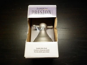 MOEN Inspirations Preston DN8403MPW Matt Zinn Badezimmer Doppel Bademantel Haken-NEU - Bild 1 von 1