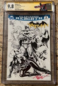 Batman 1 CGC 9.8 Renacimiento Sig serie SIG por Kirkham Hastings ¡Edición boceto! - Imagen 1 de 1