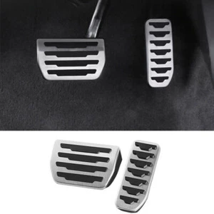 For Range Rover Evoque 20-23 Silver Aluminum Brake Pedal Accelerator Pedal Cover - Foto 1 di 6