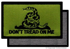 DONT TREAD ON ME GADSDEN FLAG PATCH AMERICAN GREEN mit VELCRO® Markenverschluss - Bild 1 von 1