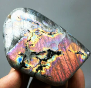 Polished Rainbow Purple Flash Labradorite Spectrolite Freeform Crystal Reiki - Picture 1 of 9