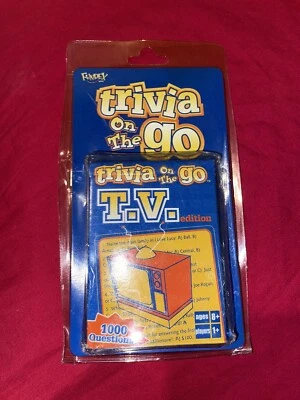 Fundex Trivia On The Go T.V. Edition 1000 Questions 50 Cards Deck 8+ - Image 1 of 2
