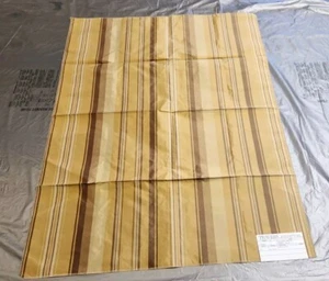 Travers 100% Silk Fabric Sample-"Selwood Stripe- 35"×27"-a0725 - Picture 1 of 4