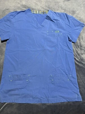 Iguana nursing uniform scrub simply basic  Color Blue With 3 Pockets 321 - Image 1 of 4