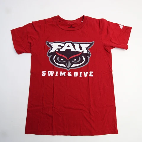 Florida Atlantic Owls adidas Go-To tee Short Sleeve Shirt Men's Red Used Cover