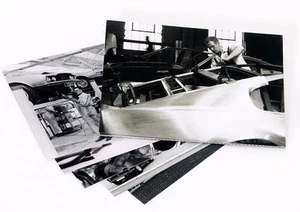 Aston Martin Works Newport Pagnell Postcard Set of 6 Historic Images - Picture 1 of 5