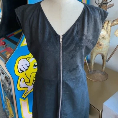 Rick Owens Blister Cuero Motociclista Cremallera Vestido Chaleco Top avant toi ann demeulmeester Foto 1 de 4