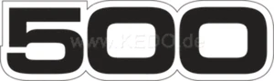 Yamaha XT500 SR500 TT500 Black 500 Decal Sticker Side Cover Decal 2-042 - Bild 1 von 1