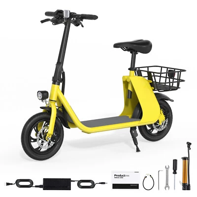 450 Вт складной электрический велосипед с сиденьем электрический скутер для взрослых Ebike UL2849 сертифицированный - Изображение 1 из 4