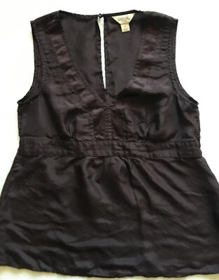 Womens Maroon Sz S Silk Old Navy Tank Top Shirt Blouse / B3 - Изображение 1 из 4