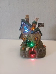 Halloween Haunted House Decoration 10x8 Lights Up Sign Moves And Makes Spooky... - Picture 1 of 10