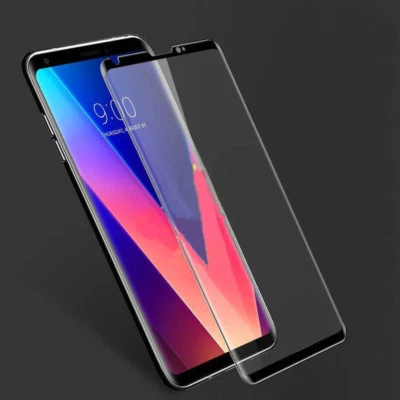 Full Coverage 3D Curved Tempered Glass Screen Protector Saver for LG V30 - Image 1 of 4
