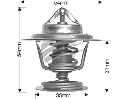 Dayco Thermostat for Porsche 968 2/1992 - 8/1995 3.0L 4 cyl 16V DOHC MPFI M44 - image 1 of 1