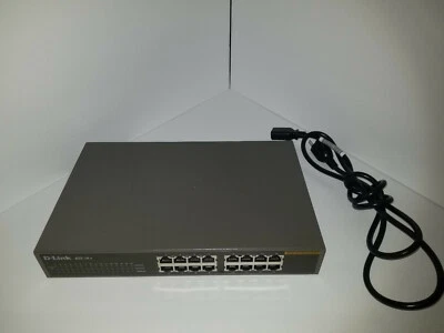 D-Link DSS-16+ Ethernet Switch 16 Port 10/100 Desktop with Power Cord - Image 1 of 4