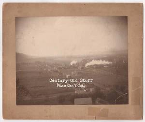 Stoddard, WI - 1905 großes, montiertes Foto - Vogelperspektive von Stoddard - Bild 1 von 2