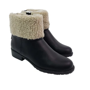 Style & Co. Bettey Womens Size 5 Black Faux Fur Closed Toe Ankle Fashion Boots - Picture 1 of 13
