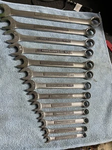 Vintage USA Craftsman 13-teilig VV Serie Kombinationsschlüssel Set SAE 1/4 -1 1/4 - Bild 1 von 5