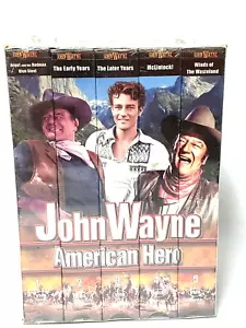 John Wayne American Hero Collector Series 5 Pack Video Cassette VHS Tapes Sealed - Foto 1 di 6