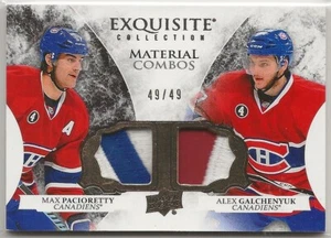 2015-16 Exquisite Collection Materials Combos Max Pacioretty Alex Galchenyuk /49 - Picture 1 of 2