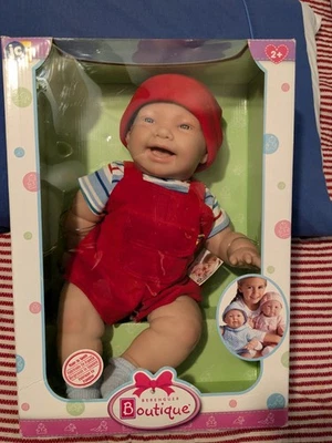 Adorable Vintage "Nico" Berenguer Realistic Baby Doll Vinyl Body Jointed 18" NIB - Image 1 of 4