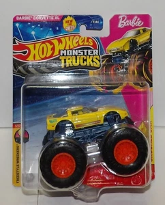 Hot Wheels Monster Truck ~ BARBIE CORVETTE XL ~ 1:64 Freestyle Wreckers 2025 NEW - Picture 1 of 10