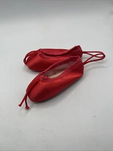 Freed Miniatur Mini Ballett Spitzenschuhe rot Satin 3,5" Paar Weihnachtsschmuck - Bild 1 von 7