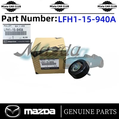 Polea loca tensor correa V serpentina con distribución serpentina genuina Mazda CX-7 MX-5 Miata Foto 1 de 4