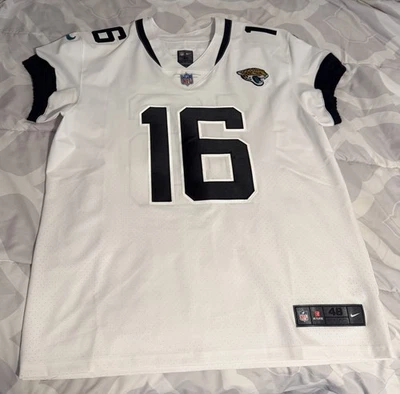Authentic Nike Vapor Elite Jacksonville Jaguars Trevor Lawrence White Jersey 48 - Image 1 of 4