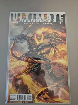 ULTIMATE AVENGERS 2 #1 Ghost Rider 1:15 SILVESTRI Variant 2010 Marvel Comics - Image 1 of 2