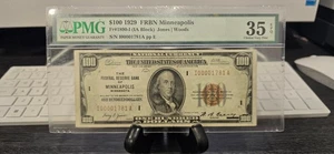 1929 $100 FRBN Minneapolis PMG35 EPQ Fr 1890-I LOW SERIAL NUMBER - Picture 1 of 2