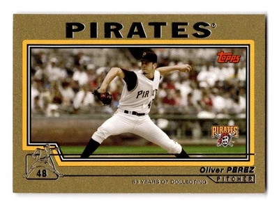 2004 Topps #552 Oliver Pérez Oro #/2004 Pittsburgh Pirates Foto 1 de 2